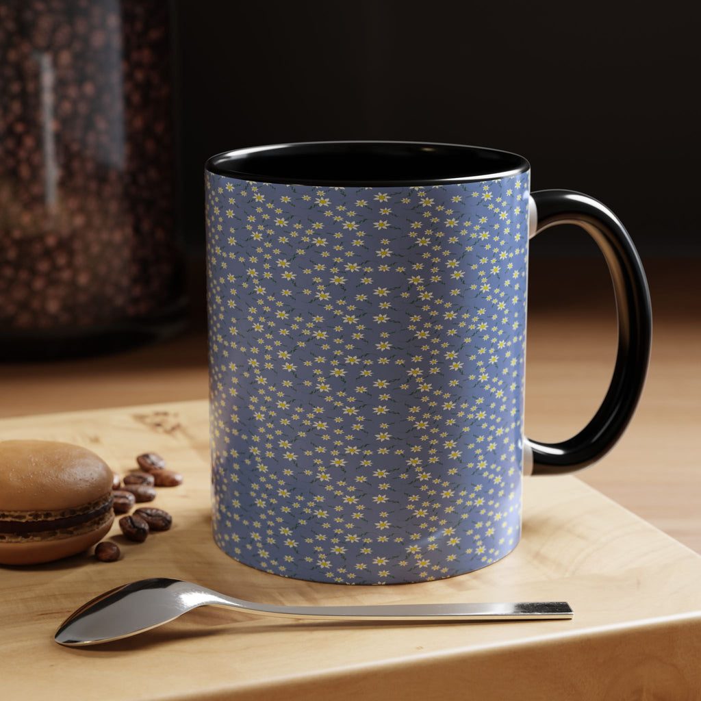 Mini Daisy Dot Pattern Mug | Accent Coffee Mug 11oz